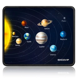 EXCO Gaming Mouse Pad Small with Stitched Edge Smooth Cloth Office Cute Mousepad Non-Slip Rubber Base for Computer Laptop