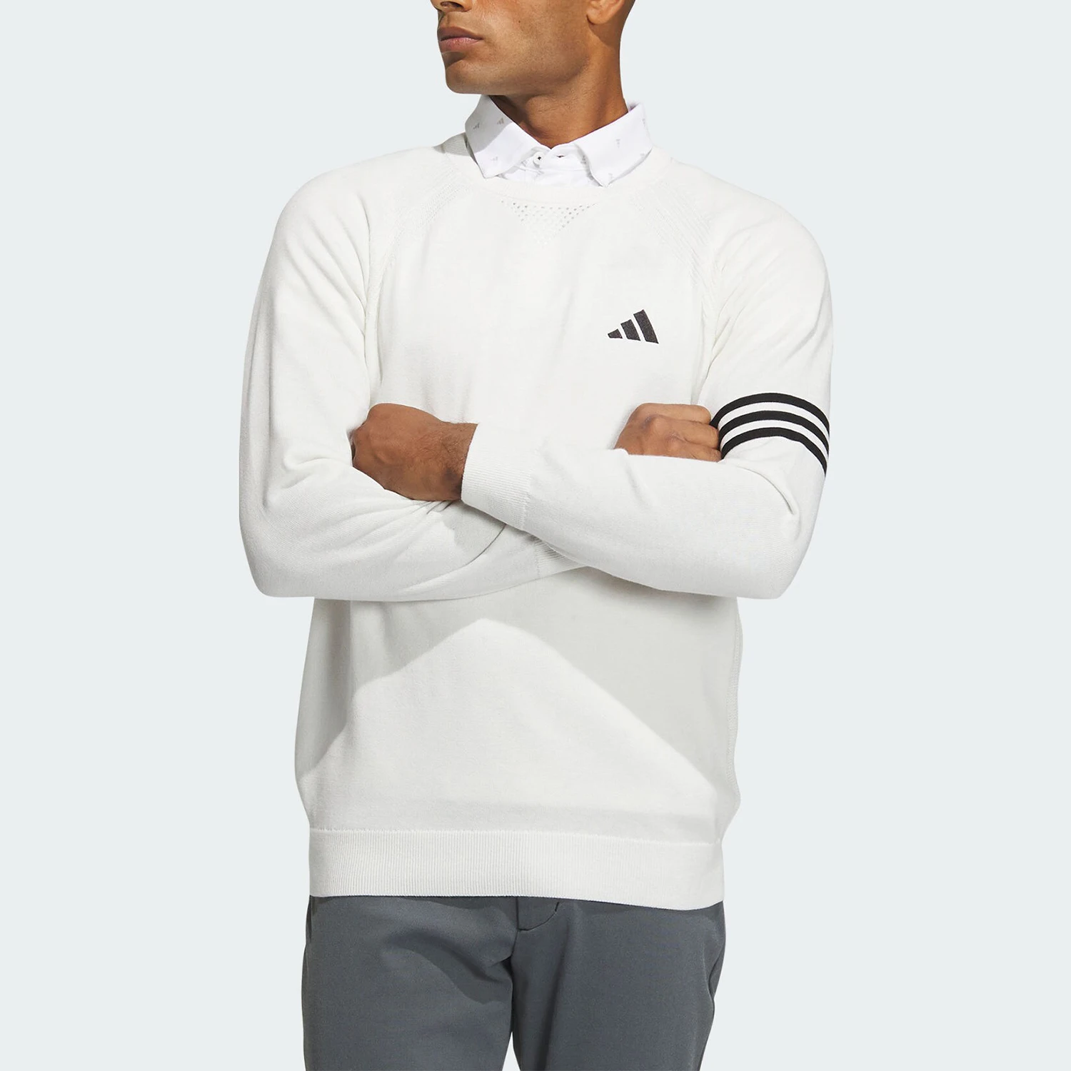 Adidas Authentic 3ST FF CREW Men's Golf Sports Hoodie IN9049