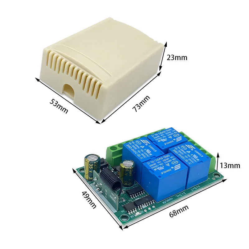 DC12V 10Amp 4CH リレー受信機と送信機ガレージドア 433Mhz ユニバーサルワイヤレスリモコン