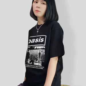 Oasis Oasis Baggy T-Shirt für Männer, britische Wunderwand, schwere Amerikanerin, Mango mit fünf Schlafzimmern, um alt zu machen 11 Hauptverkauf Cleresto - №6