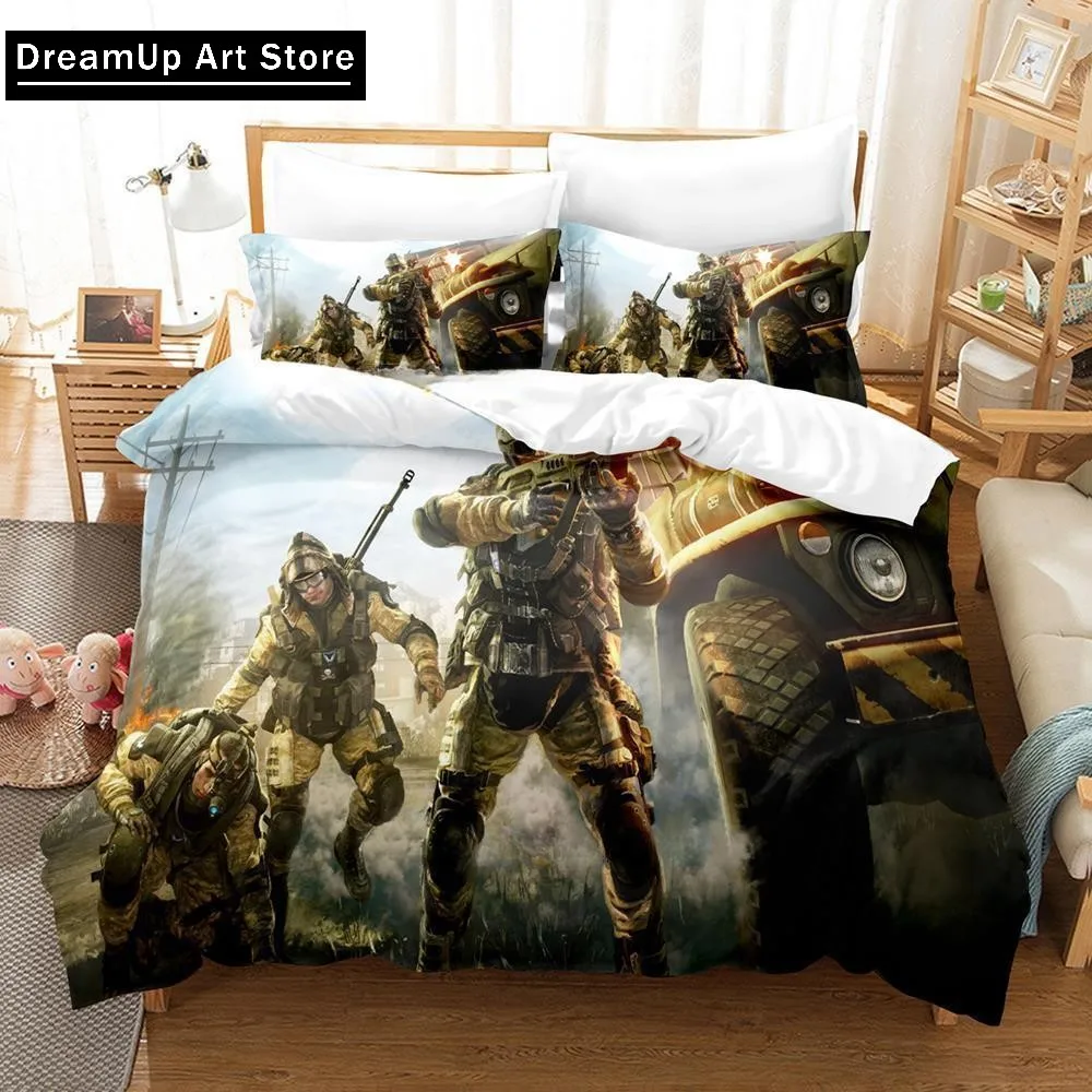 3d Print Anime Game Warface Breakout Bedding Set Cute Quilt Cover Bed Cover With Pillowcase Twin Single Queen King Size