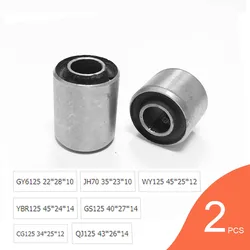 2pcs/lot Engine Mount Bushing for Motorcycle Scooter Moped CG125 GY6125 JH70 WY125 YBR125 ENG. HANGER RUB. BUSH