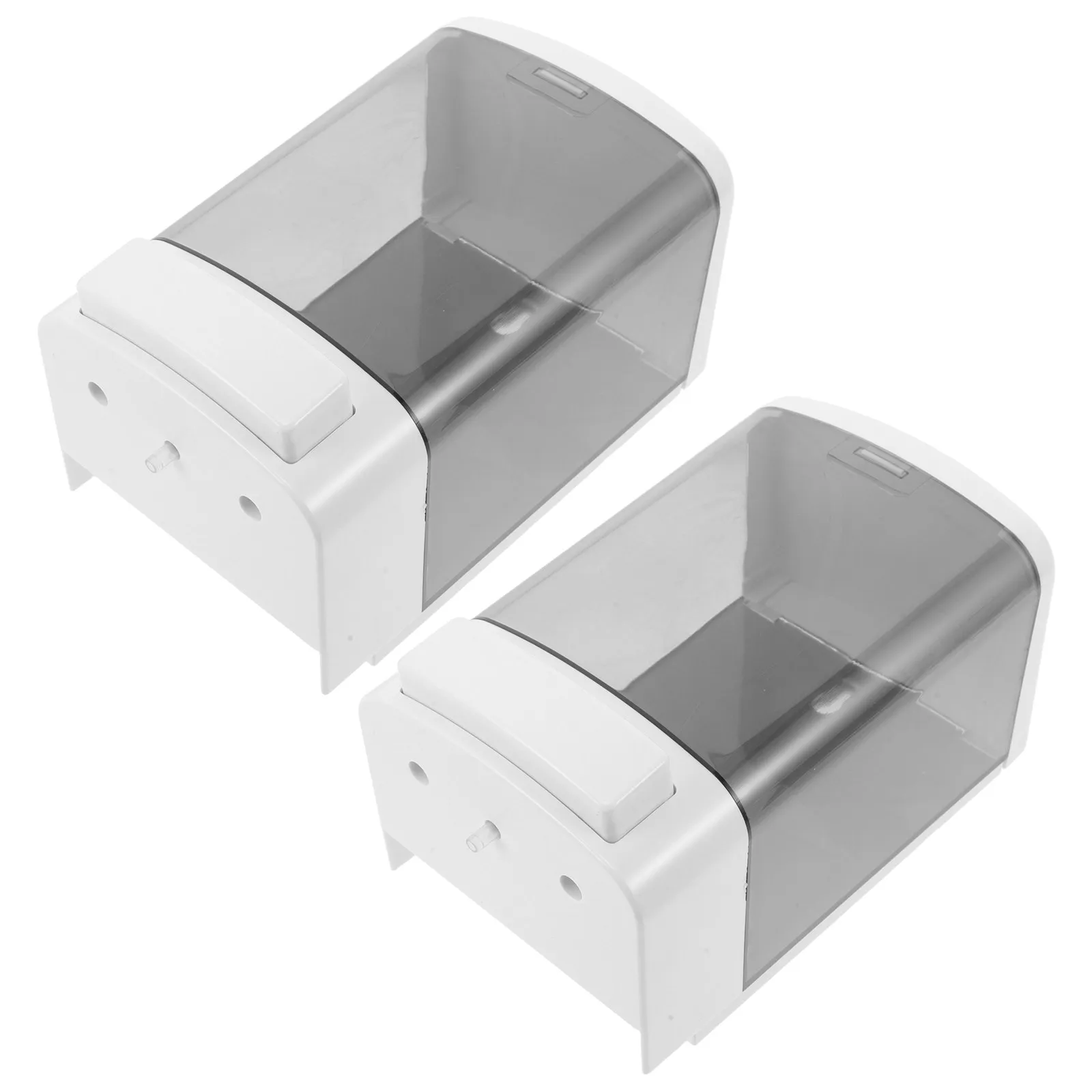 2Pcs Manual Wall Mounted Soap Dispenser 1000Ml Large Capacity Plastic for Bathroom Kitchen Office Easy Refill Soap Dispenser Set