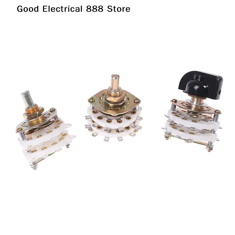 【G】2 Pole 6/7/8/9/10 Position 4 Pole 3/5 Position With Channel Rotary Switch Selector With Cap Channel Selector Rotary Switch