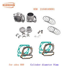 2 Set ODES 800 Cylinder Kit(With bushing) FOR ODES 800CC ATV UTV 4x4 QUAD BIKE Engine Parts QUAD GO KART 21040109001