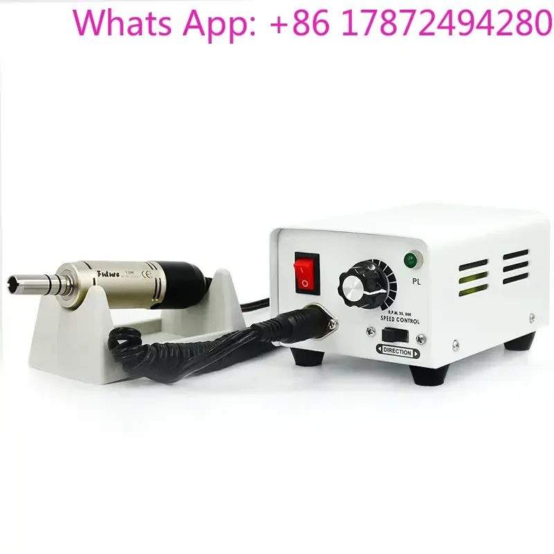 Micro Motor Laboratory Strong Brush E-Type Motor with Metal Contra Angle Handpiece