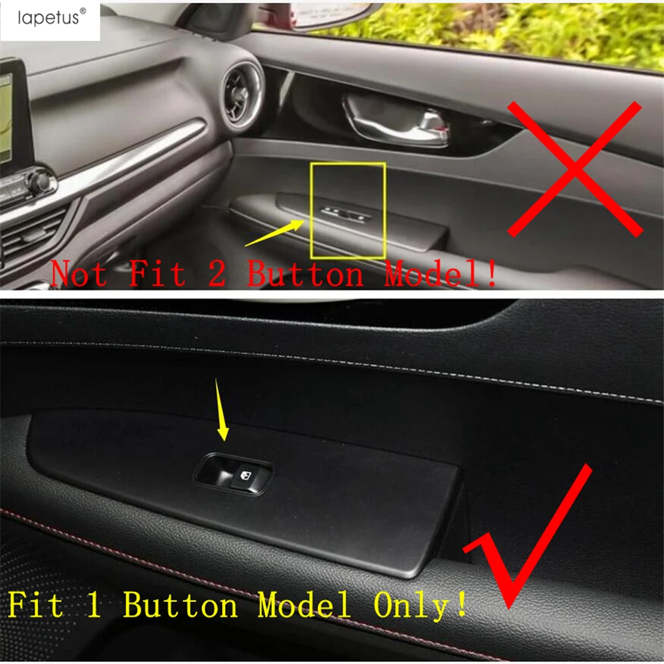 Central Control Panel Strip Warning Light Water Cup Cover Trim For Kia Cerato Forte K3 2019 - 2023 Stainless Steel Accessories