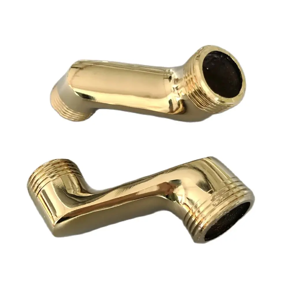 2 Pcs Luxury Gold Color Brass Bathroom Fitting Claw Foot Bathtub Faucet Adjustable Swing Arms Nba179