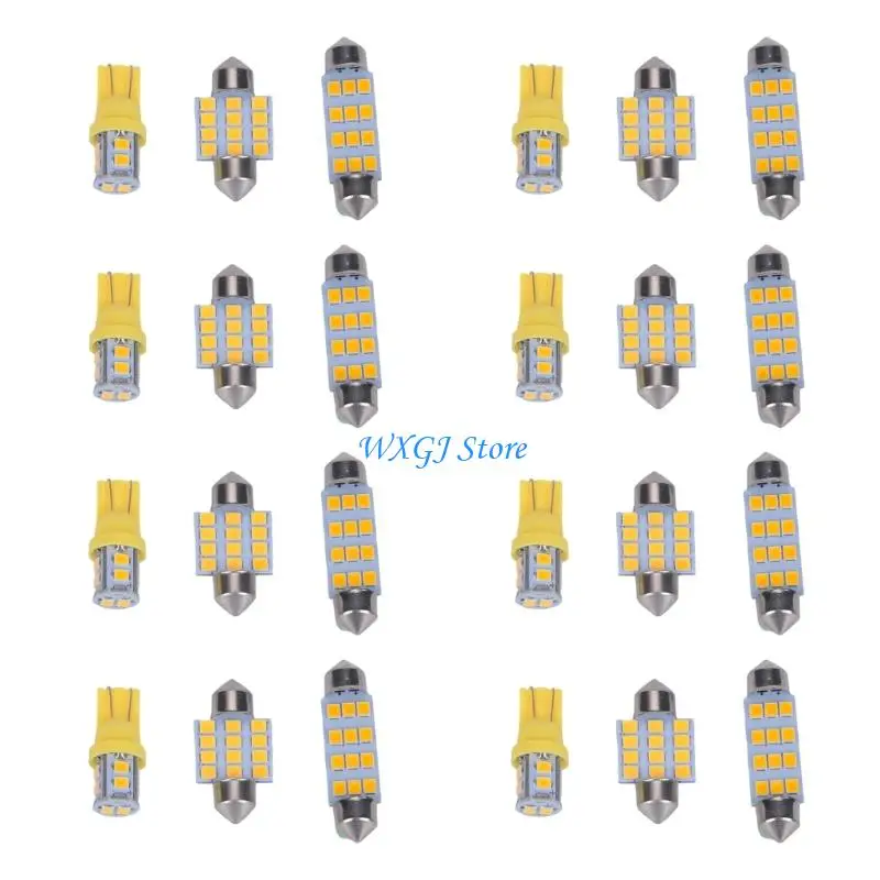 37JE Vehicle Spare Bulb Set Width Lamp with 24 LED Pieces for Garage Readiness