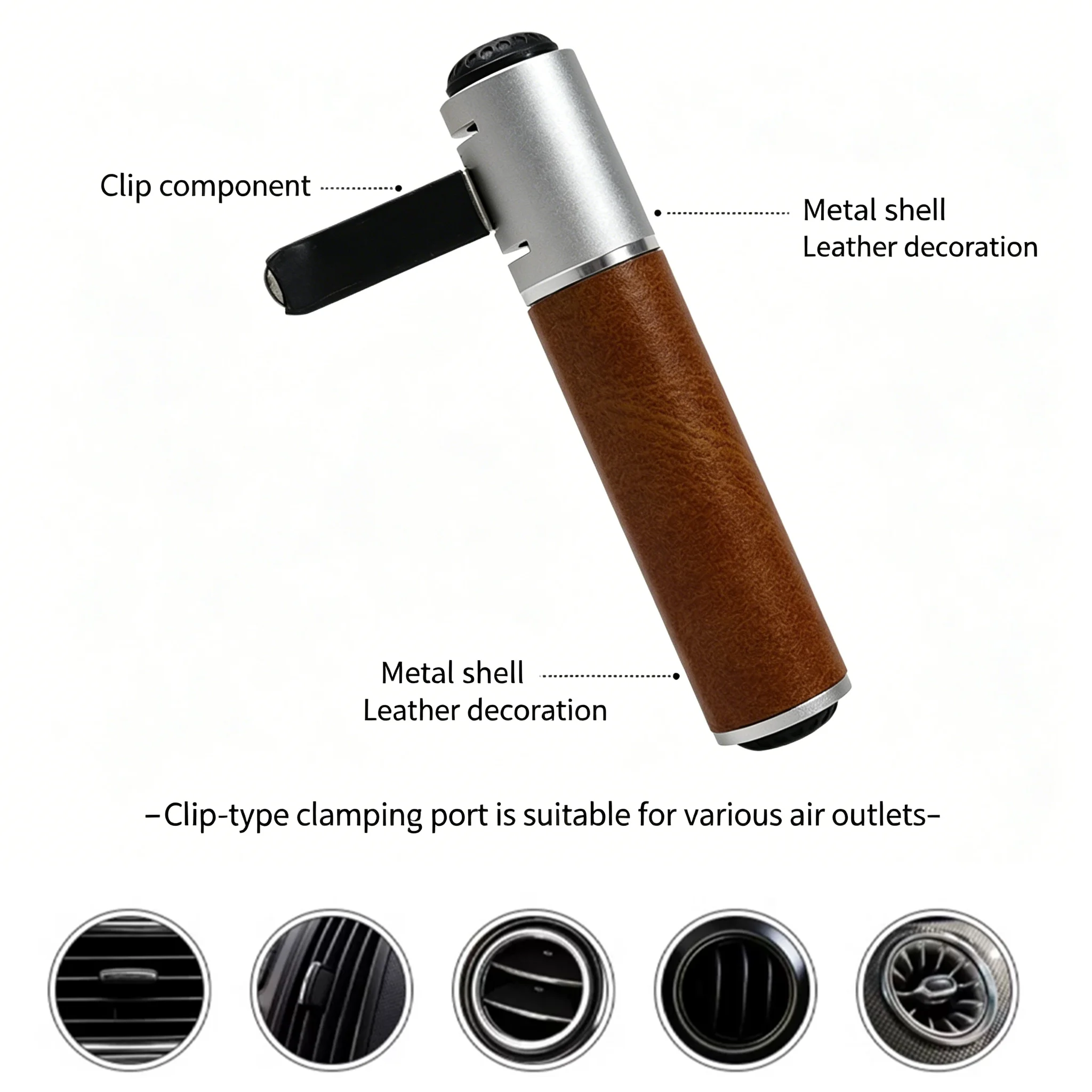 

Car Air Freshener, Odor Eliminator, Vent Clip Air Freshener for Car, Premium Car Accessories with Long-Lasting Scent