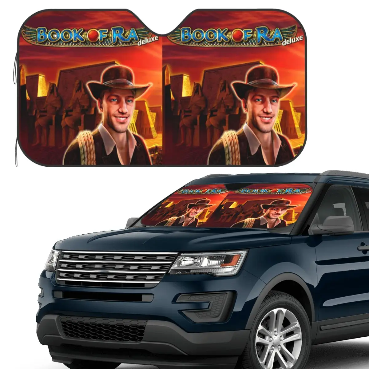 

Book Of Ra Sunshade Windscreen Car Front Windshield Window Sun Visor Accessories Covers