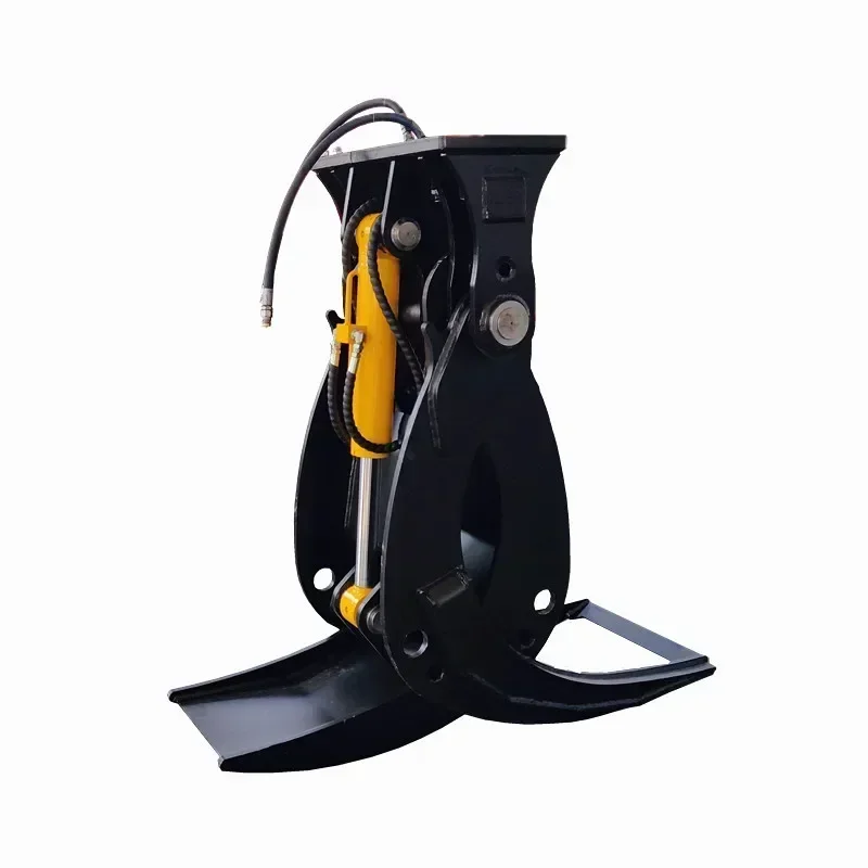 Mini Forestry Timber Wood Grapple with Hydraulic Rotator  1 ， 3，5 ，6 ，10 ， 12 Ton
