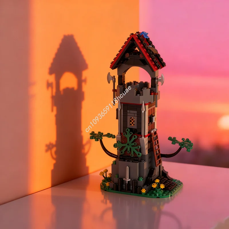 

283 шт. MOC 1 Majisto s Tower Castle Модель дракона Строительные блоки Строительная игрушка DIY Креативные рождественские подарки Идея на день рождения