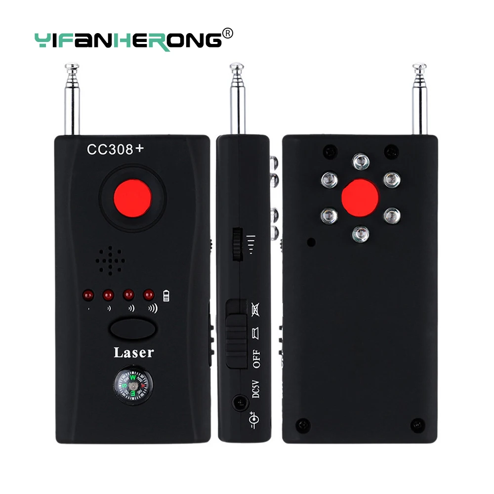 Multi-Function Wireless Camera Lens Signal Detector CC308+ Radio Wave Signal Detect Camera Full-range WiFi RF GSM Device Finder