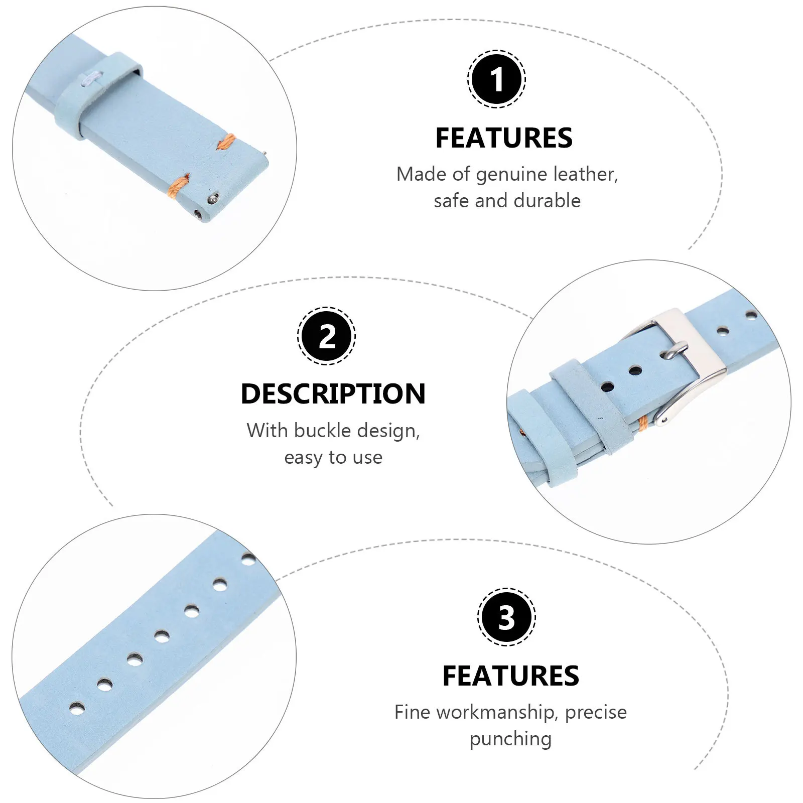 حزام الساعة 20 ملم، حزام رياضي سريع التحرير، ناعم ومريح ومتين بديل للرجال والنساء