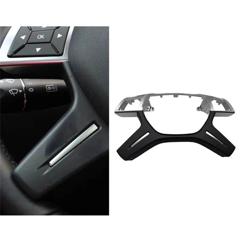 A99F-Car Steering Wheel Trim Cover For Mercedes Benz ML/GL W166 12- 15 G-Class W463 13- 18 C-Class W204 11- 14 LHD A0994640813