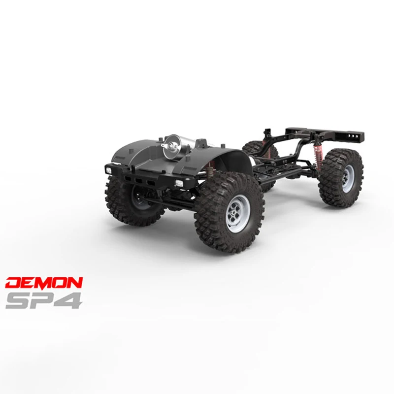 4*4 CROSSRC 1/10 RC SP4 Off-road Vehicles KIT 4WD Remote Control Pickup Truck Unpainted Model with Lights Motor TH21790