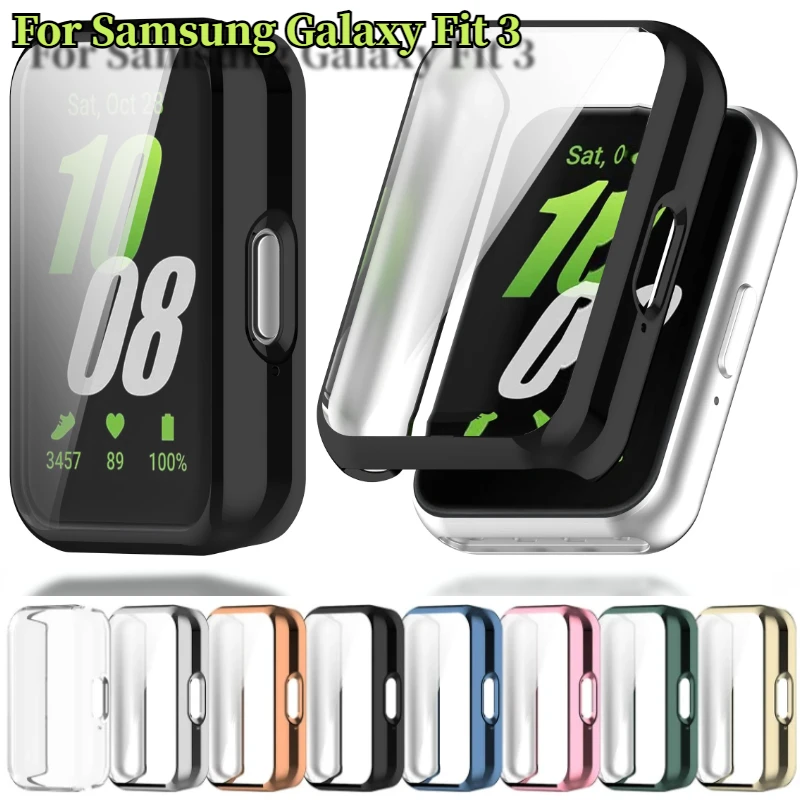 TPU all-around anti drop protection soft case For Samsung Galaxy Fit 3 Sports smartwatch accessories shell For Samsung Fit 3