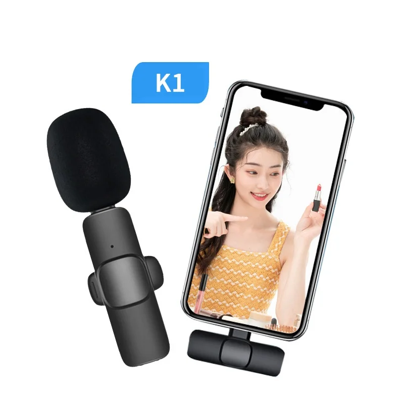 

Professional Fashion Microphone Wireless Lavalier Microphone Small Tiny Mini Microphone Lapel Mic for Camera, Vlog, Recording