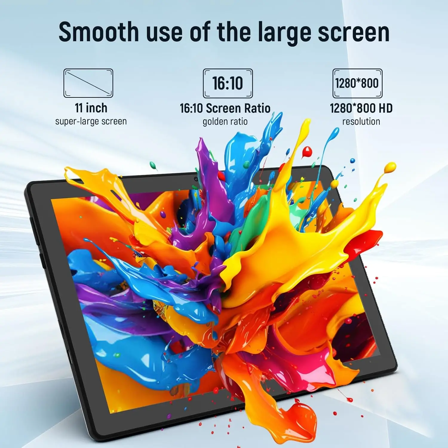 Tablet Android 11 Inci 14GB + 64GB Octa-Core 6800MAh Widevine L1 8 In 1 dengan Casing Pelindung Mouse Keyboard Pengisi Daya Headset Stylus