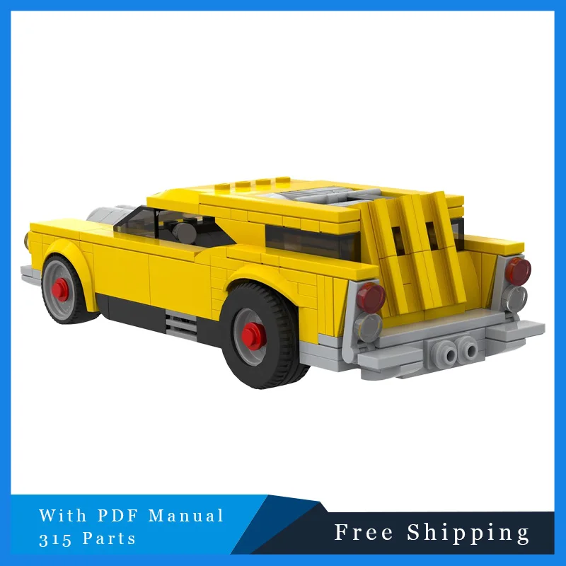 315 個 MOC テクニカルビルディングブロック黄色旅行車レンガモデル創造的な教育 DIY 組み立ておもちゃ子供のためのクリスマスギフト