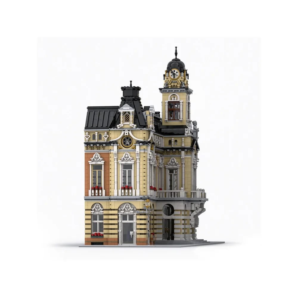 NOWOŚĆ Wysoka trudność MOC 14705 SZTUK Słynna architektura Model miejski Sala miejska Zamek Klocki DIY Zabawki Cegła Prezenty urodzinowe