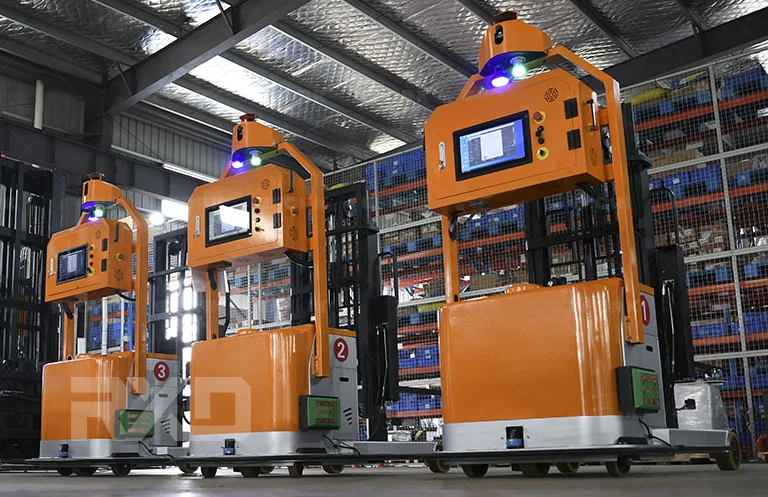 Sin horquilla pierna contrapeso carretilla elevadora contrapeso manipulación automática contrapesada carretilla elevadora AGV Robot para transporte