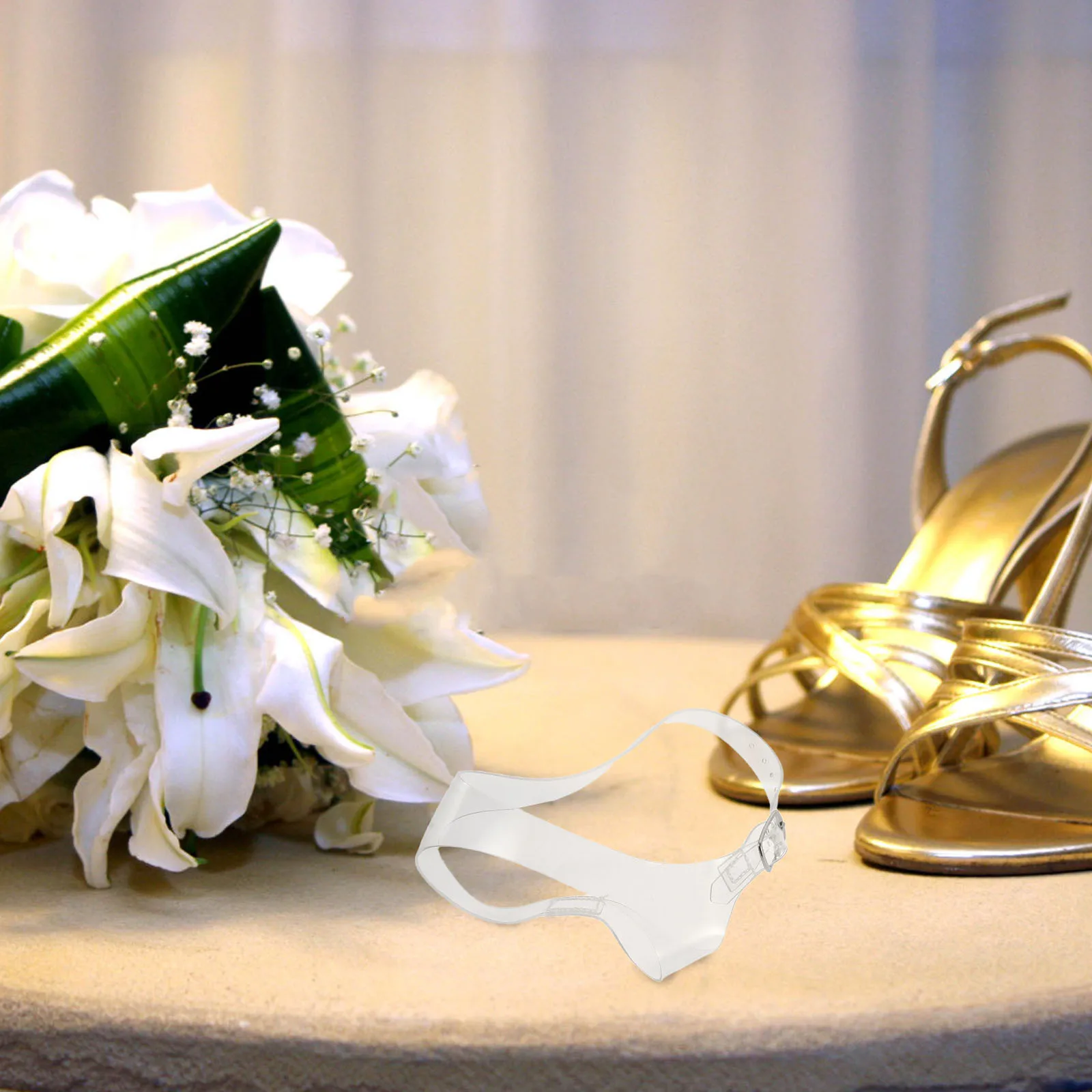 

1Pair High Heel Invisible Straps Anti-Slip Ankle Support Comfortable Design for Parties Weddings Evening Events