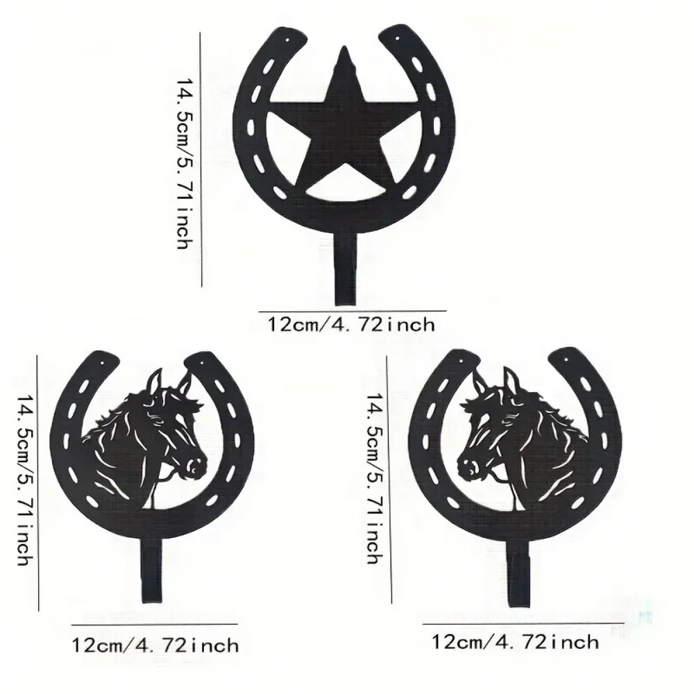 3 Pieces/Set Artistic Towel and Key Holder - Decorative Coat and Hat Hooks for Home. Equestrian Style Hanging Storage Hook