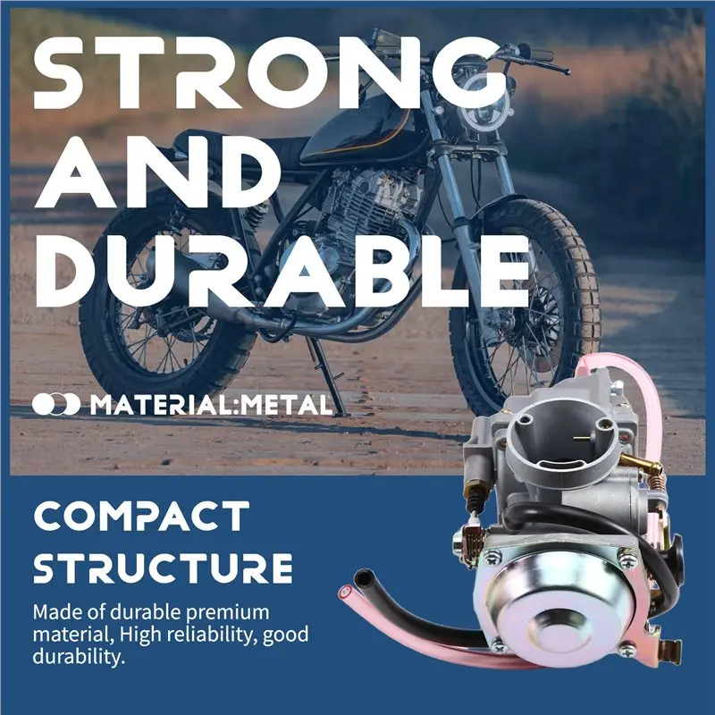 AT92-Carburetor Manual For Motorcycle 19004853 For GN250 GN300 DR250 Benelli Tornado 250 Roketa JS400-7 Hensim HS400 Carb