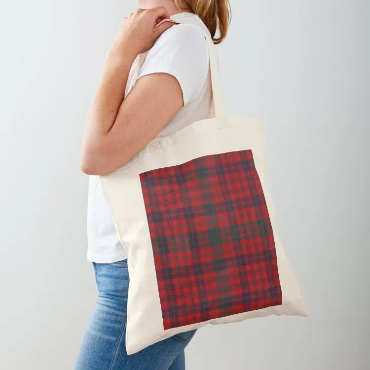 Ross Red Scottish Tartan Tote Bag Women's tote canvas bags women