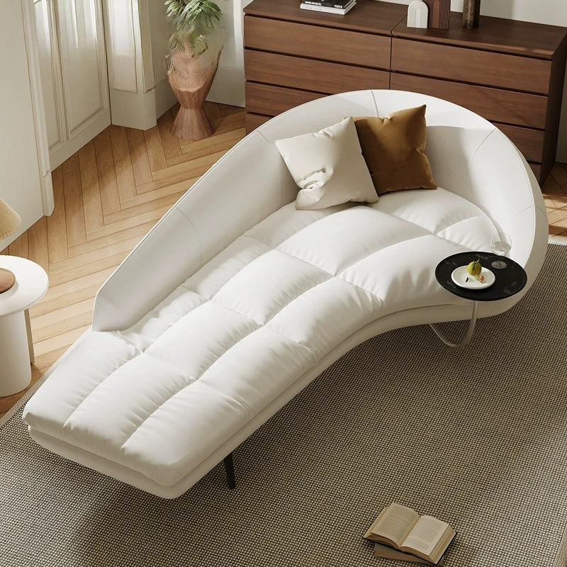 Simple small sofa guest bedroom lazy double lazy wind small apartment curved sofa
