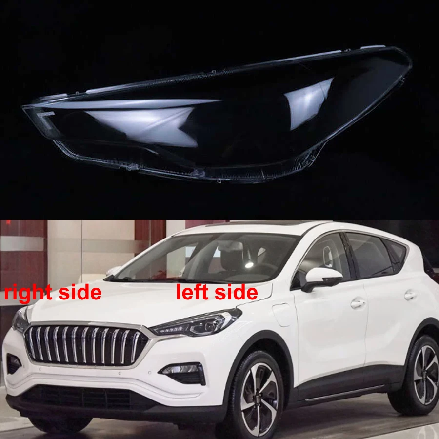

For Hong Qi E-HS3 2018 2019 Car Accessories Headlight Cover Transparent Lampshade Lamp Lens Headlamp Shell Plexiglass