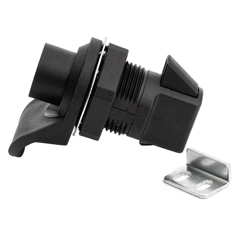 3 Set Locking Push Button Latch For Marine Boat Radio Box, Tool Box, Electronic Box, Motorcycle Glove Box Lock.-N29R