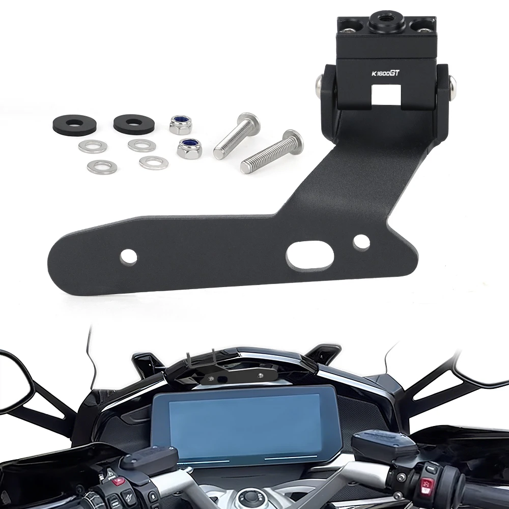 

Motorcycle Aluminum GPS Navigation Plate Bracket For BMW K1600GT K1600 GT 2022 2023 2024 Phone Adapter Holder Support Mount