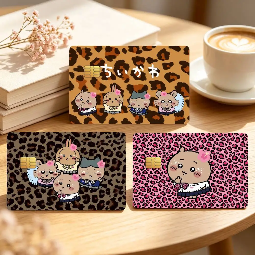 Y2K Kawaii Style Credit Card Sticker Waterproof Anti-Scratch 4PCS Bank Debit Traffic C-Chii-ka-was-S Cover Decoration