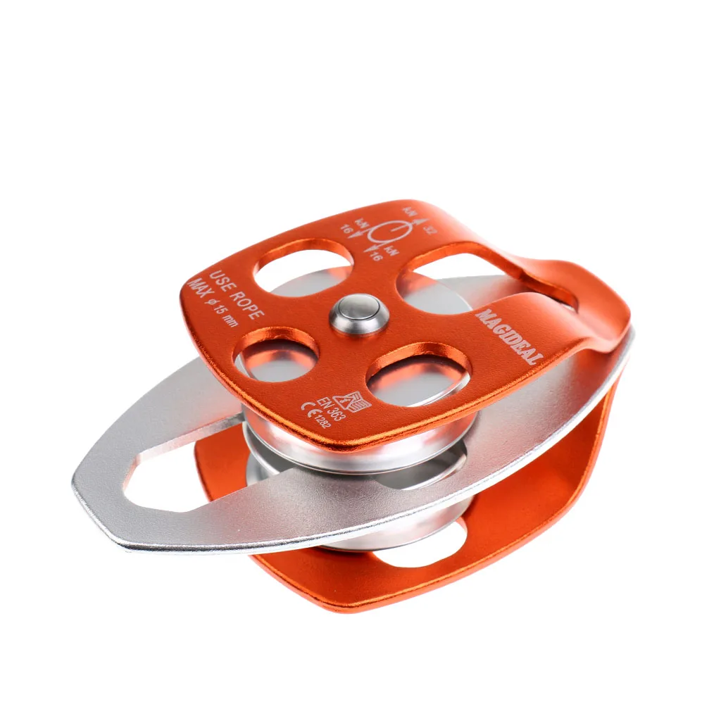 32KN Double Sheaves Mobile Pulley For Climbing  Tree Arborist By CE Mountaineering Climbing outdoor tools
