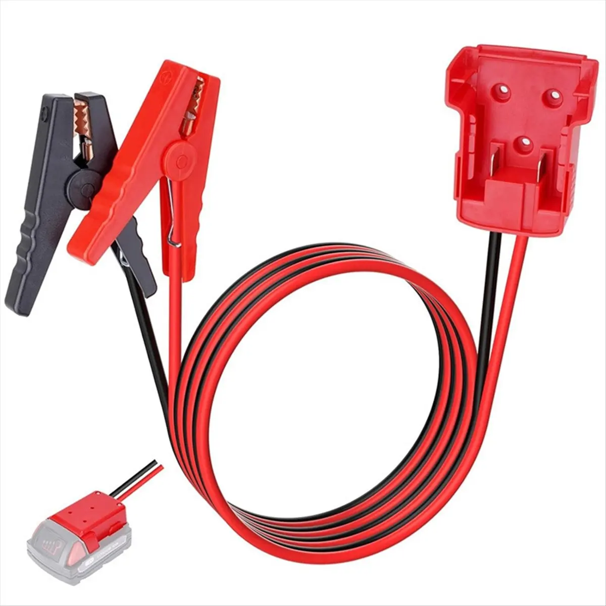 For 18V 48-11-1815 Li-Ion Battery Jump Adapter Car Booster Cable Auto Emergency Jumper Cables 12Awg