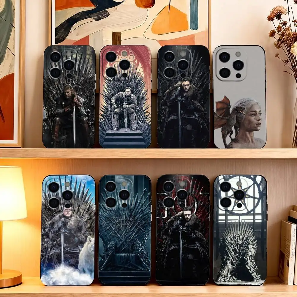 

Game of Thrones T-The I-Iron T-Throne Phone Case For iPhone 17, 16,15,14,13,12,11 Plus,Pro Max, Others Soft Black Cover