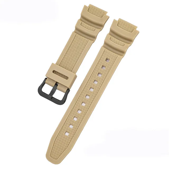 Horlogeband 18mm voor CASIO AE1200/1300/1000 W-219 Vervanging Siliconen Rubber Horlogeband heren Polsbandje armband Accessorie
