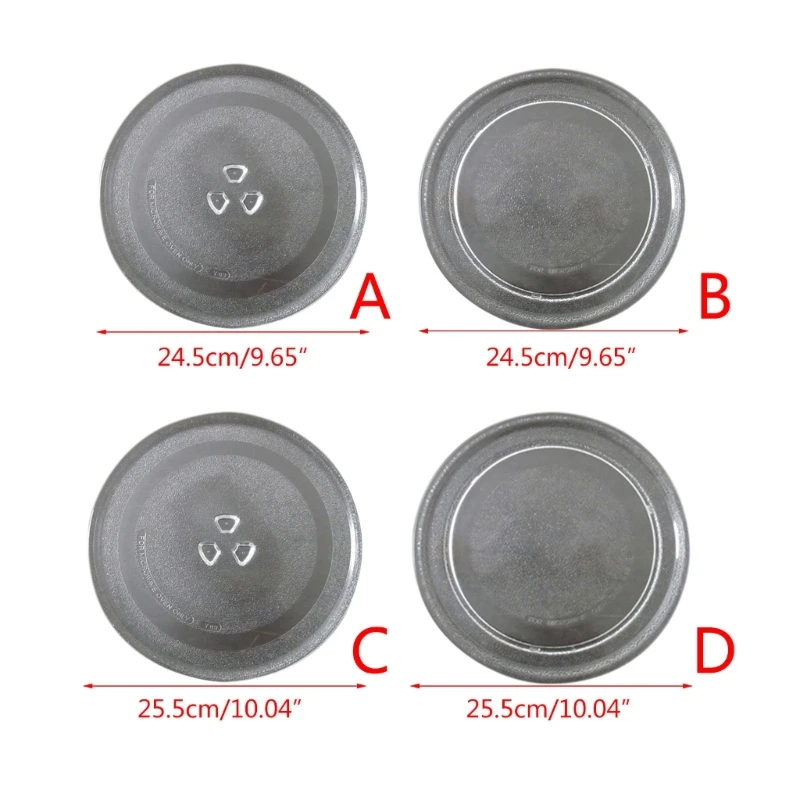 Microwave Plate 245mm/255mm Universal Fit Microwave Turntable Glass Tray Scratch-Resistant Plate Glass Plate Turntable Dropship