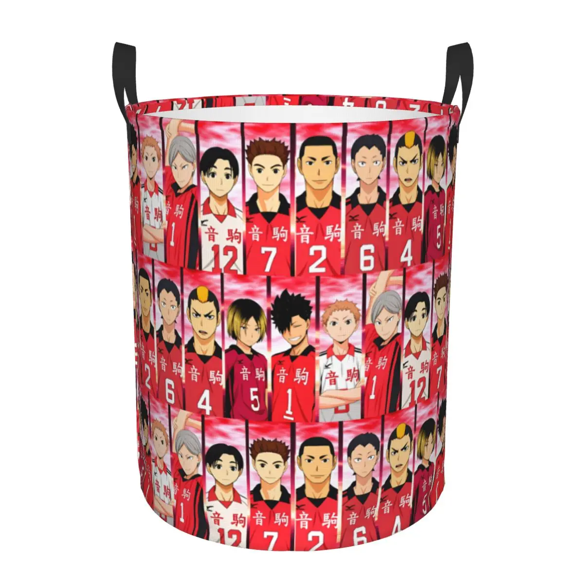 

Haikyuu Tetsuro Kuroo Nobuyuki Kai Laundry Basket Foldable Clothing Storage Bin Kenma Kozume Morisuke Yaku Laundry Hamper