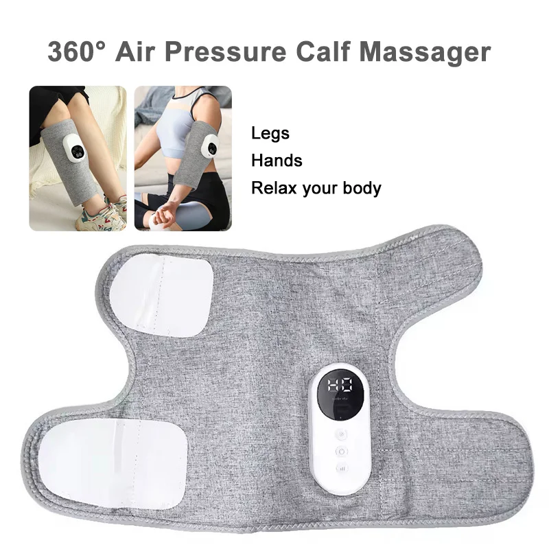 

Portable Electric Heating 360° Air Pressure Calf Massager Portable Leg Massager Airbag Compression Calf Hands Relax Your Body
