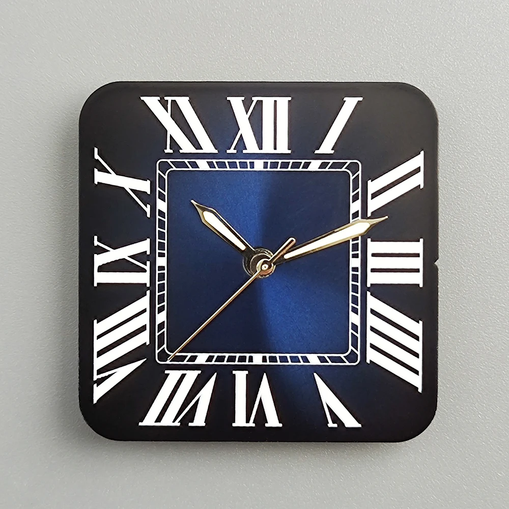 قرص سانتوس شعار مخصص NH35/NH36 قرص روماني قرص مربع علبة مربعة مناسبة لإصلاح ملحقات ساعة الحركة NH35