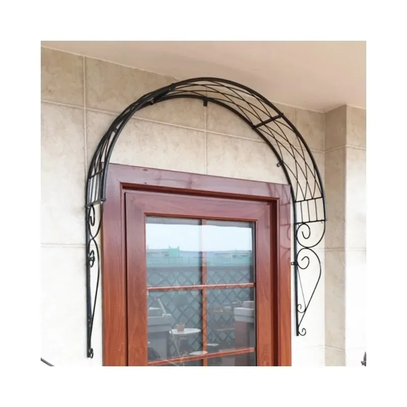 Outdoor arch flower rack European arched gardening plant climbing frame grid garden iron