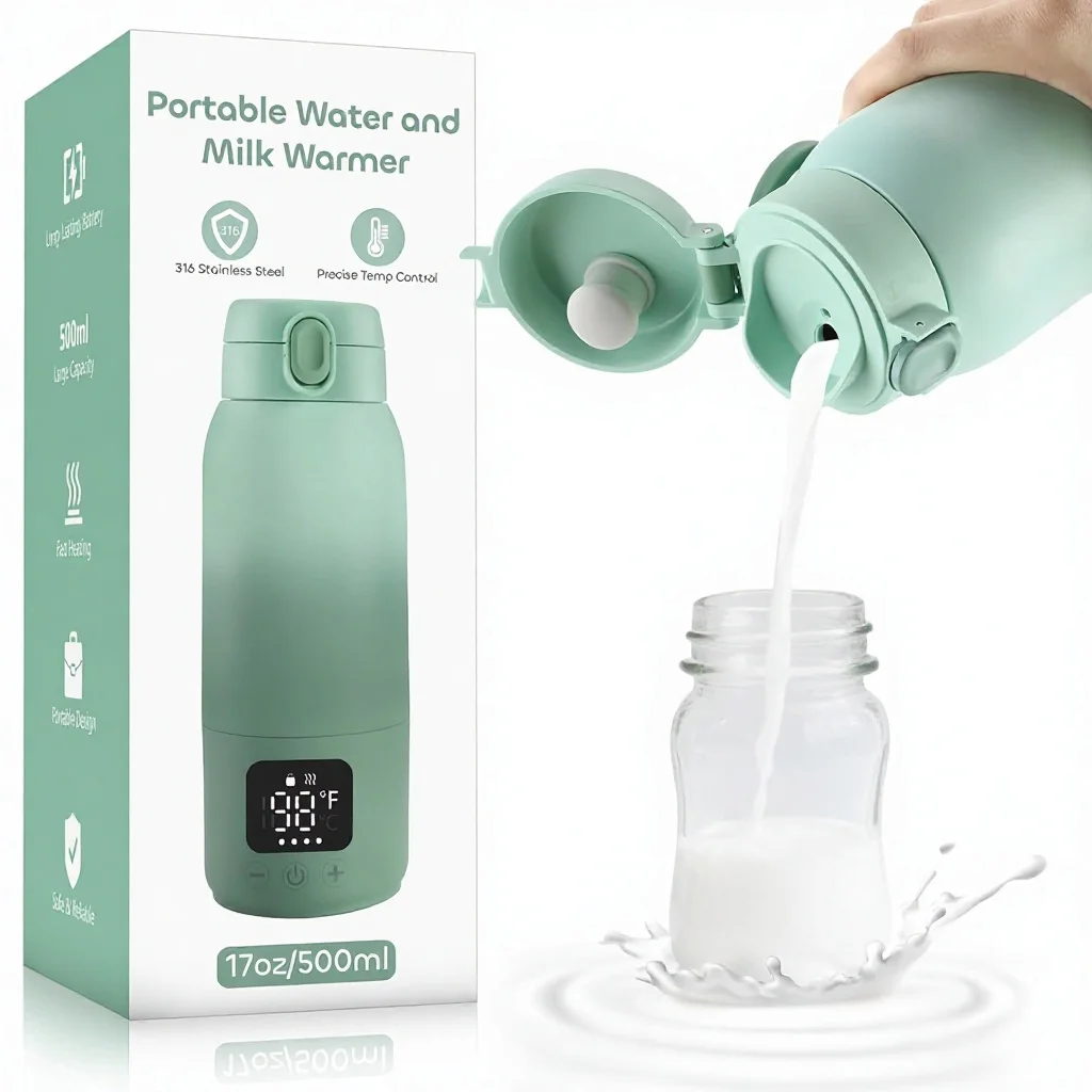 portable-stainless-steel-17oz-500ml-100w-fast-heating-baby-bottle-milk-warmer-for-baby-travel