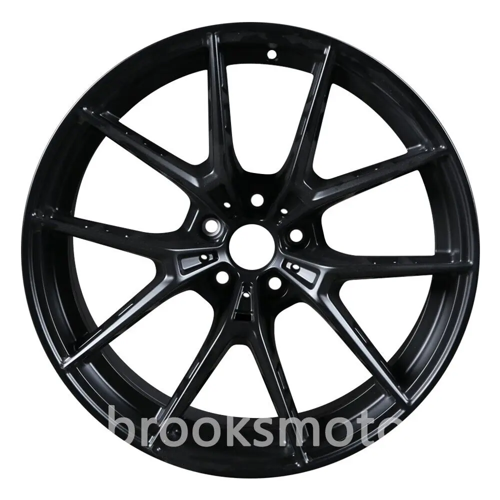 حواف عجلات سوداء مقاس 20 بوصة تناسب 2016+ BMW 5 Series 530 540 550 G30 31 863 20X9.5/10.5 #1