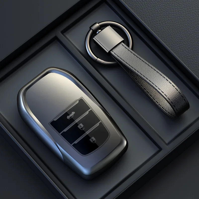 Nowy pokrowiec na kluczyk samochodowy do Toyota CHR Hilux Fortuner Land Cruiser 200 Camry Corolla Crown RAV4 Highland Keychain