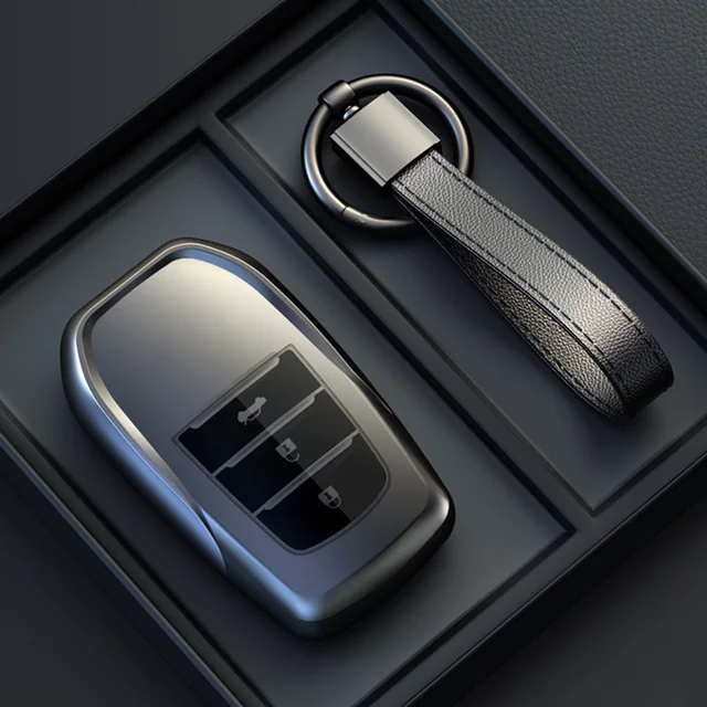 Nowy pokrowiec na kluczyk samochodowy do Toyota CHR Hilux Fortuner Land Cruiser 200 Camry Corolla Crown RAV4 Highland Keychain