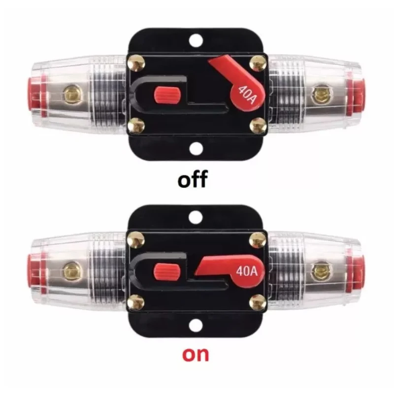 100A 80A 60A 50A 40A 30A 20A 12V / 24V / 48V DC Resettable Circuit Breaker Resettable Insurance for Solar Photovoltaic Connector